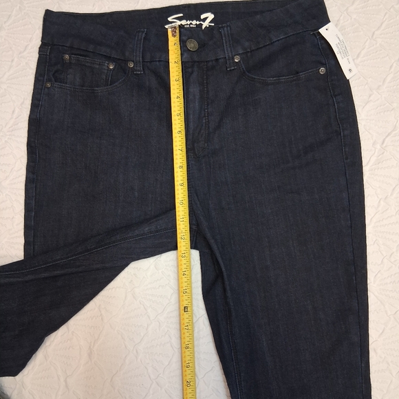 Seven 7 New Jeans High-Rise Skinny Jeans in Dark Indigo - Picture 16 of 16
